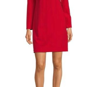 Chic Red Long Sleeve Dress